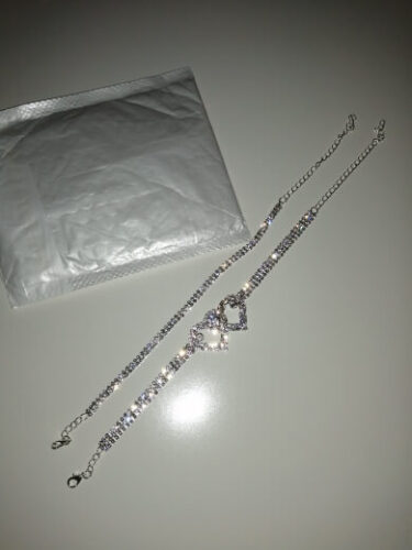 Szív mintázatú női bokalánc | DIAMONDS photo review