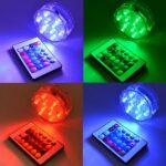 4 darabos vízálló RGB világító készlet + távirányító | AQUASHEIN - Image 5