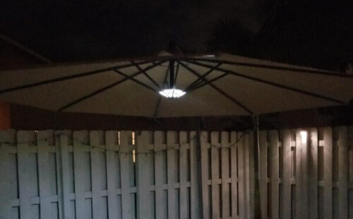 2 az 1-ben LED-es ernyő lámpa | BRELLAGLO photo review