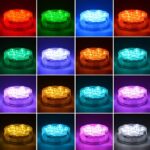 4 darabos vízálló RGB világító készlet + távirányító | AQUASHEIN - Image 9