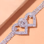 Szív mintázatú női bokalánc | DIAMONDS - Image 6