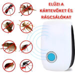 Ultrahangos kártevőriasztó – 100m², 22-65 KHz, biztonságos háziállatok számára | BUGBUSTER - Image 3