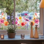 Élénk virágmintás ablakmatrica | FLORASTIK - Image 5