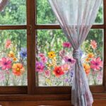 Élénk virágmintás ablakmatrica | FLORASTIK - Image 6