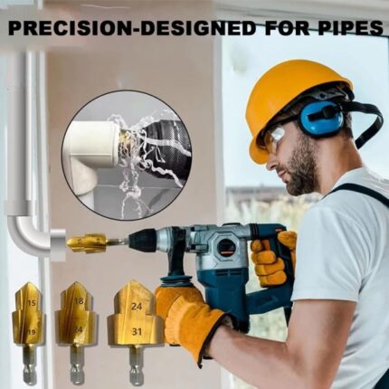 Nehéz igénybevételre tervezett csőmaró fúrószár készlet (3 db) | PIPEDRILL