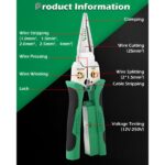 8 az 1-ben Blankoló és Vágó Fogó (20,7 cm) – Blankol, Vág, Krimpel és Feszültséget Mér Egyetlen Szerszámmal | POWERPLIERS - Image 3