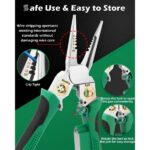 8 az 1-ben Blankoló és Vágó Fogó (20,7 cm) – Blankol, Vág, Krimpel és Feszültséget Mér Egyetlen Szerszámmal | POWERPLIERS - Image 6